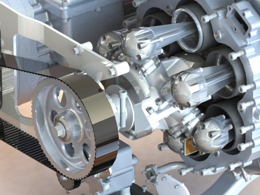 二冲程斜盘增压柴油机缩略图